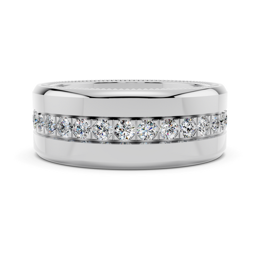 Two-Tone Diamond Eternity Band