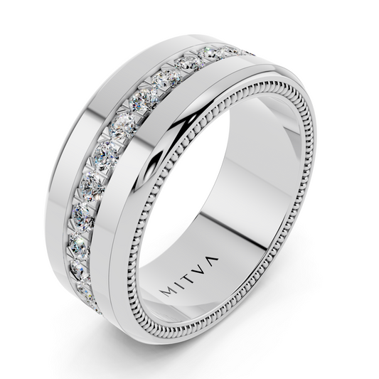 Two-Tone Diamond Eternity Band