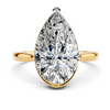 The Pear Bezel-Set Solitaire Setting