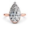 The Pear Bezel-Set Solitaire Setting