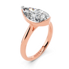 The Pear Bezel-Set Solitaire Setting