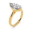 The Pear Bezel-Set Solitaire Setting