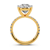 The Pear Bezel Accent Diamond Engagement Ring