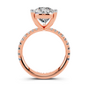 The Pear Bezel Accent Diamond Engagement Ring