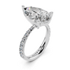 The Pear Bezel Accent Diamond Engagement Ring