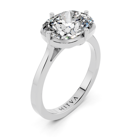 Cushion-Cut Diamond Solitaire Setting