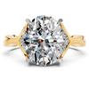 Oval Diamond Botanical Setting