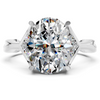 Oval Diamond Botanical Setting