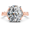 Oval Diamond Botanical Setting