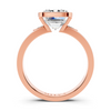 Emerald Cut Bezel Accent Setting