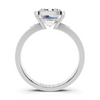 Emerald Cut Bezel Accent Setting