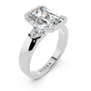 Emerald Cut Bezel Accent Setting