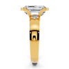 Emerald Cut Bezel Accent Setting