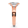Emerald Cut Bezel Accent Setting