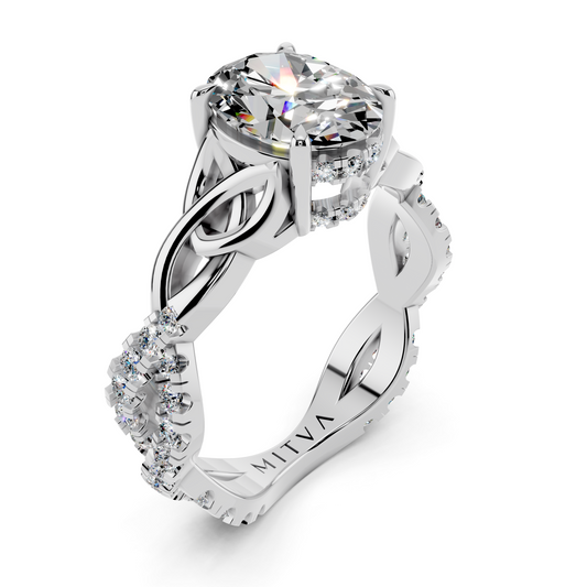 Oval Infinity Diamond Setting