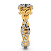 Oval Infinity Diamond Setting