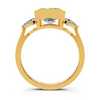 Emerald & Pear Three-Stone Setting