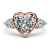 Amora Heart Three-Stone Setting