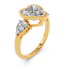 Amora Heart Three-Stone Setting