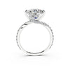 Twisted Pavé Diamond Engagement Ring