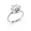 Twisted Pavé Diamond Engagement Ring