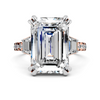Celeste Emerald Three-Stone Setting