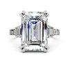 Celeste Emerald Three-Stone Setting