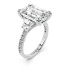 Celeste Emerald Three-Stone Setting