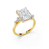 Radiant Cut Diamond Cluster Engagement Ring