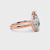 The Pear Bezel-Set Solitaire Setting