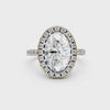Aurielle Oval Halo Pavé Ring