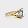 The Emerald-Cut Split-Shank Solitaire