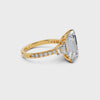 Celeste Emerald Three-Stone Setting