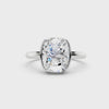 Cushion Cut Solitaire Diamond Ring