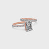 Celeste Radiant Hidden Halo Bridal Set
