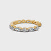 The Alternating Marquise & Round Open Band