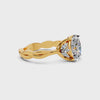 Oval Diamond Botanical Setting